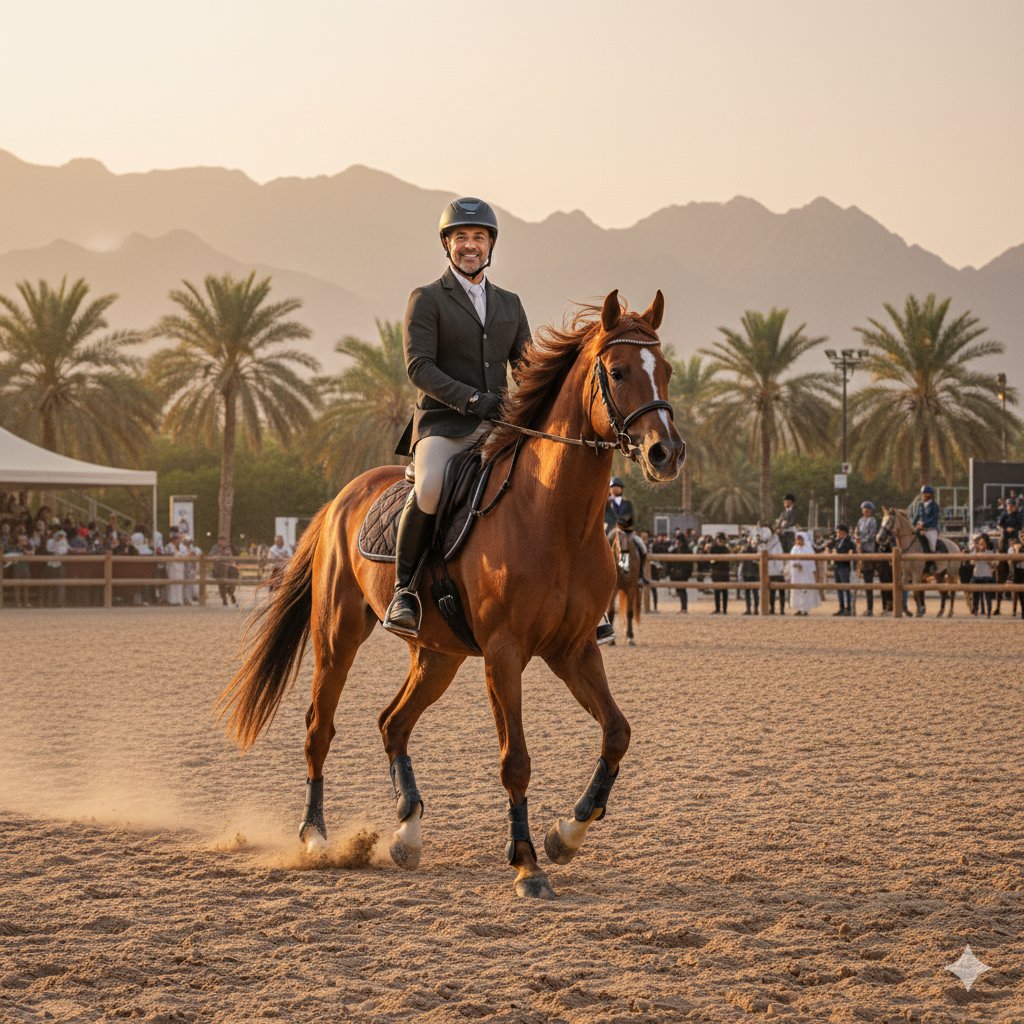 Anoop Keechery equestrian sports - Horse riding passion and holistic wellness